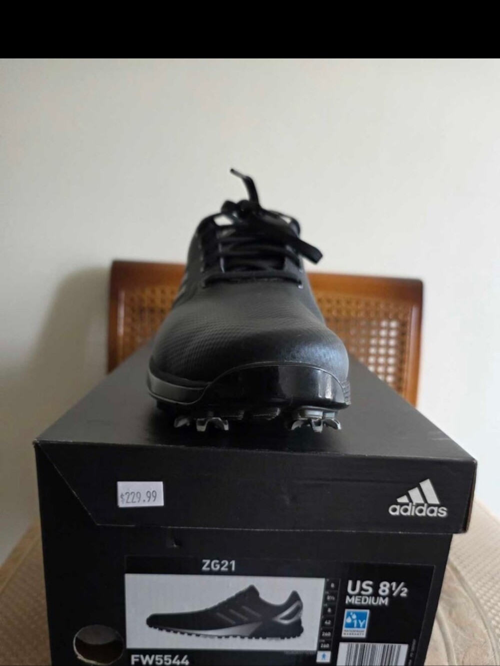 adidas Men’s Black Athletic Golf Shoes